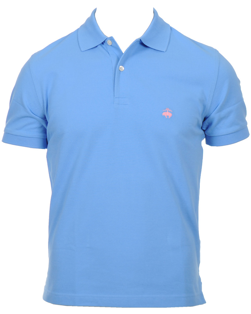 Herre | Polotrøjer | Brooks Brothers | Basic Gold Logo Piké Blue