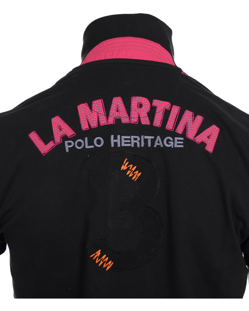 Herre | Polotrøjer | La Martina | Replica Piquet Stretch Black