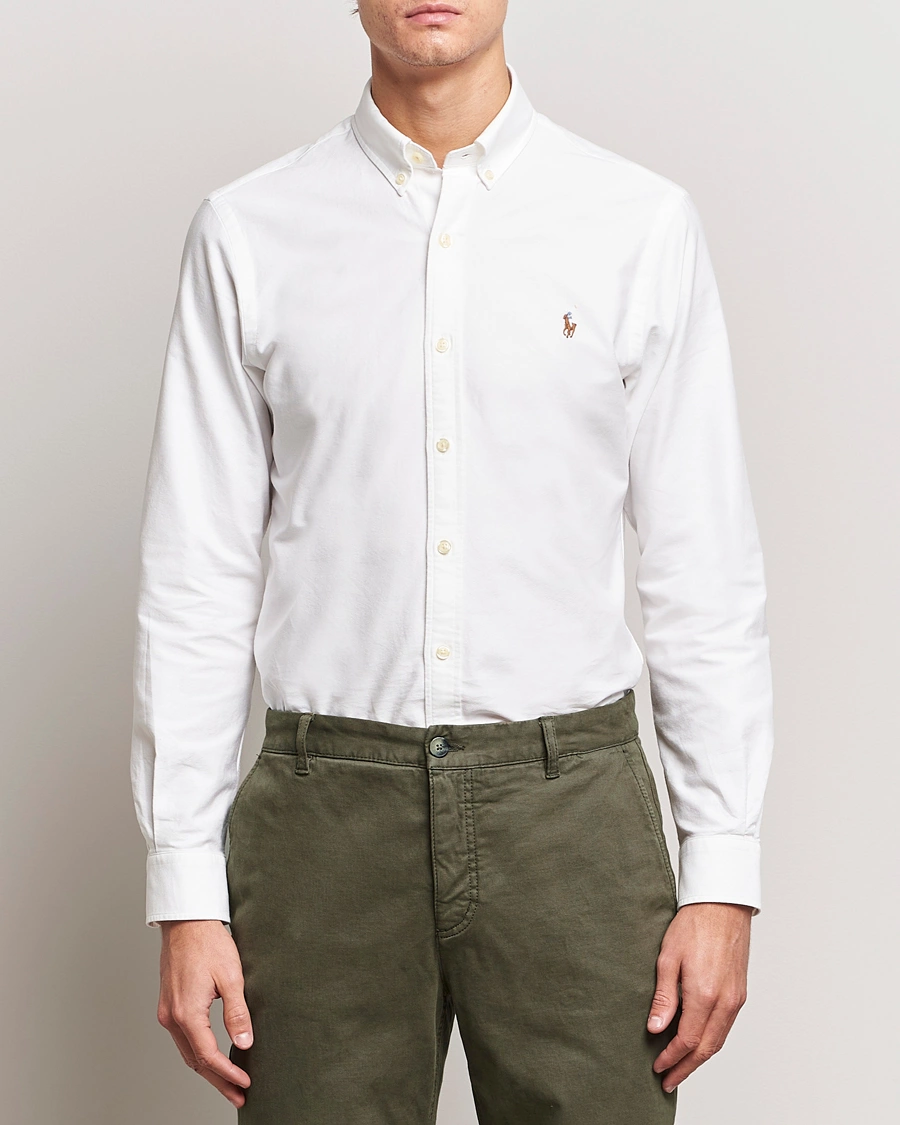 Herre | The Classics of Tomorrow | Polo Ralph Lauren | Slim Fit Shirt Oxford White