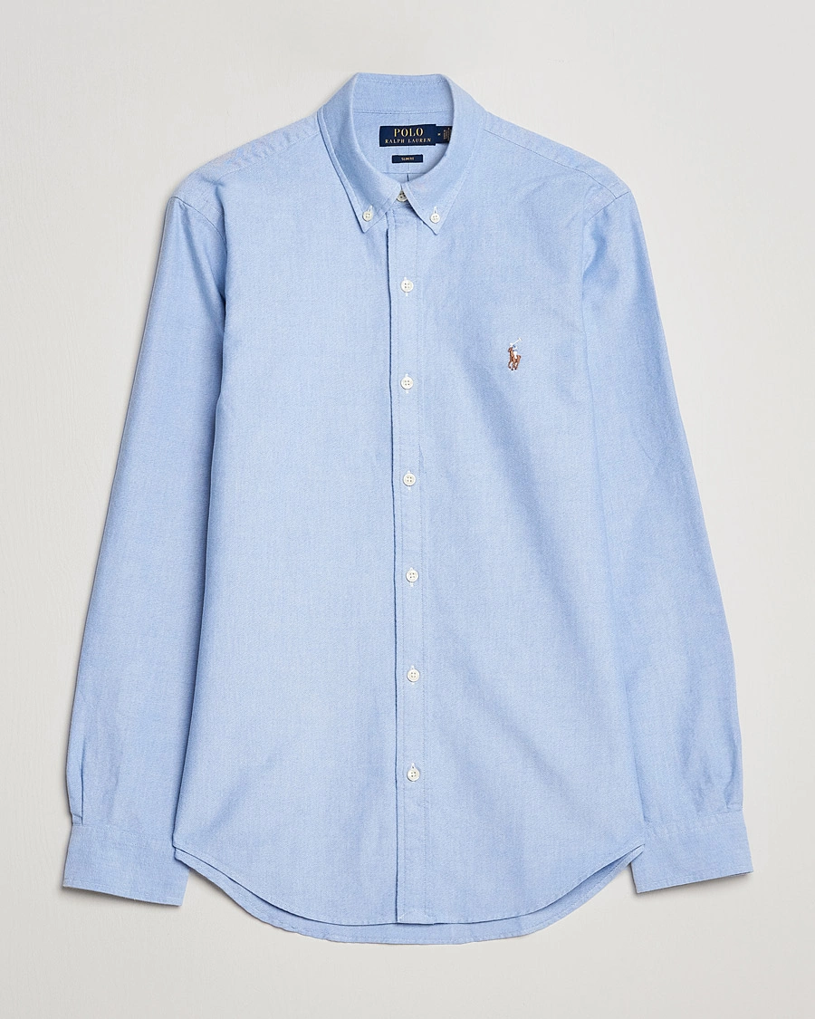 Herre | Skjorter | Polo Ralph Lauren | Slim Fit Shirt Oxford Blue