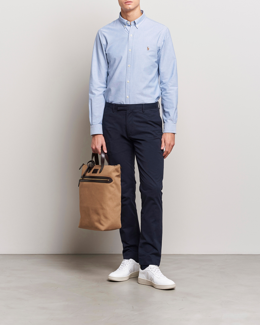 Herre |  | Polo Ralph Lauren | Slim Fit Shirt Oxford Blue