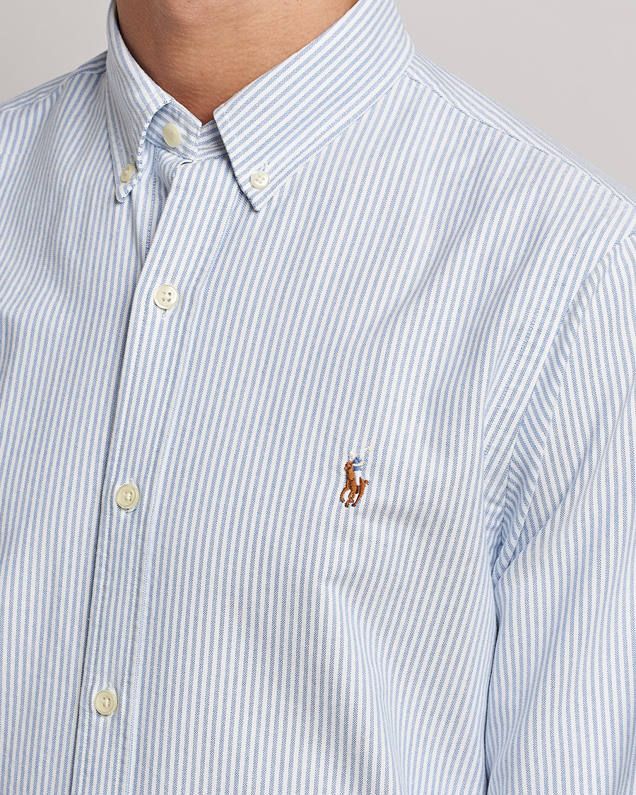 Polo Ralph Lauren Slim Fit Oxford Stripes Blue -