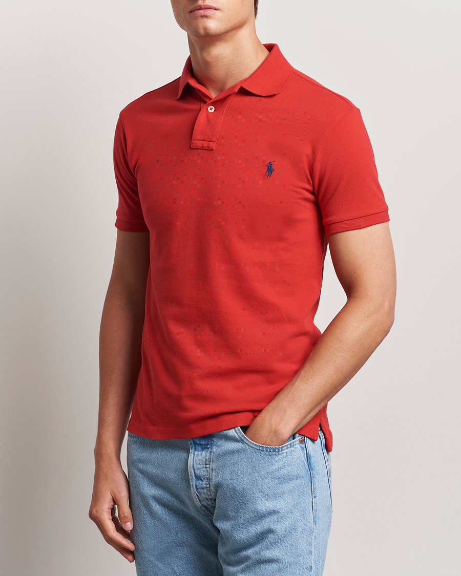 Herre | Kortærmede polotrøjer | Polo Ralph Lauren | Slim Fit Polo Red