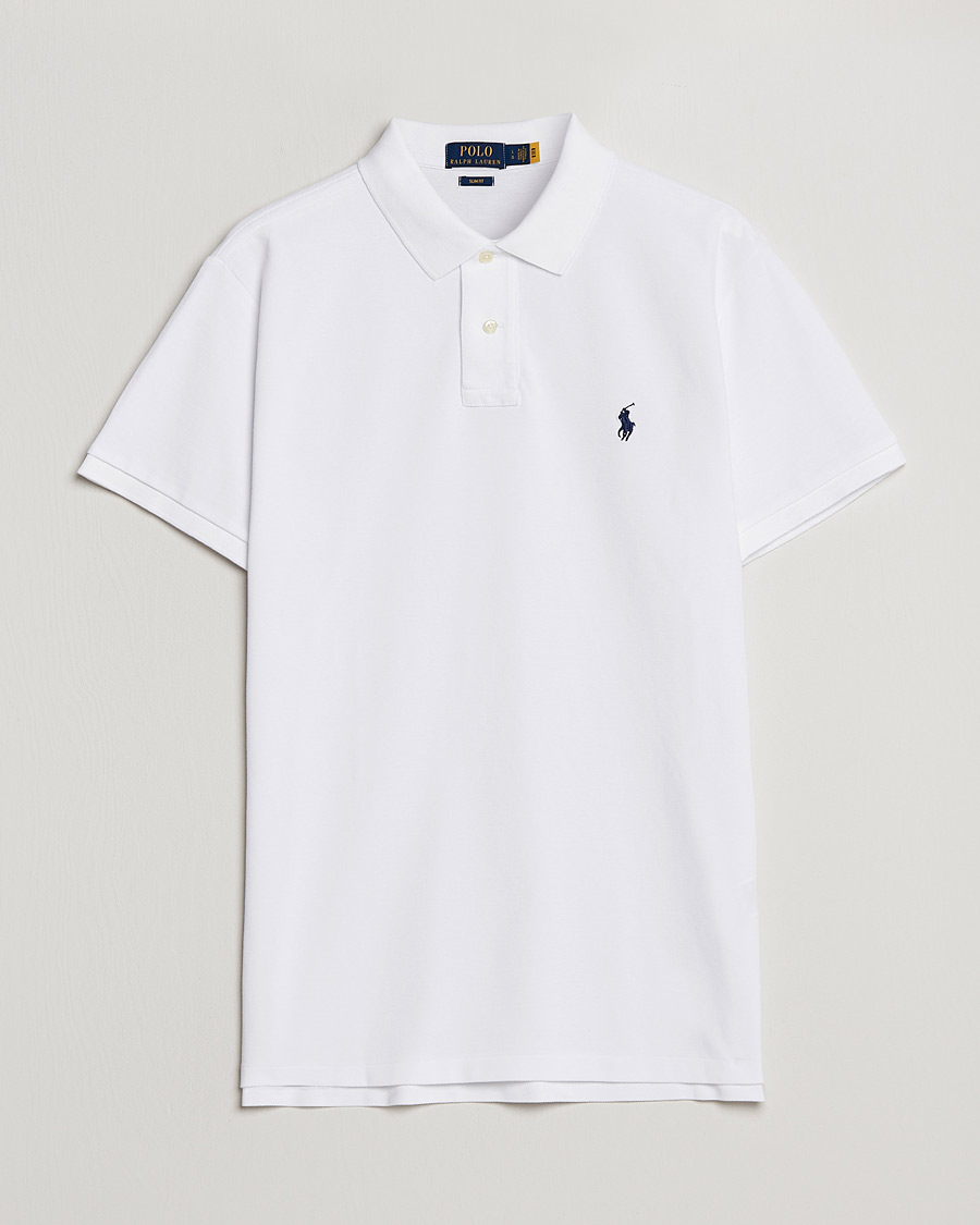 Polo Lauren Slim Fit Polo White - CareOfCarl.dk