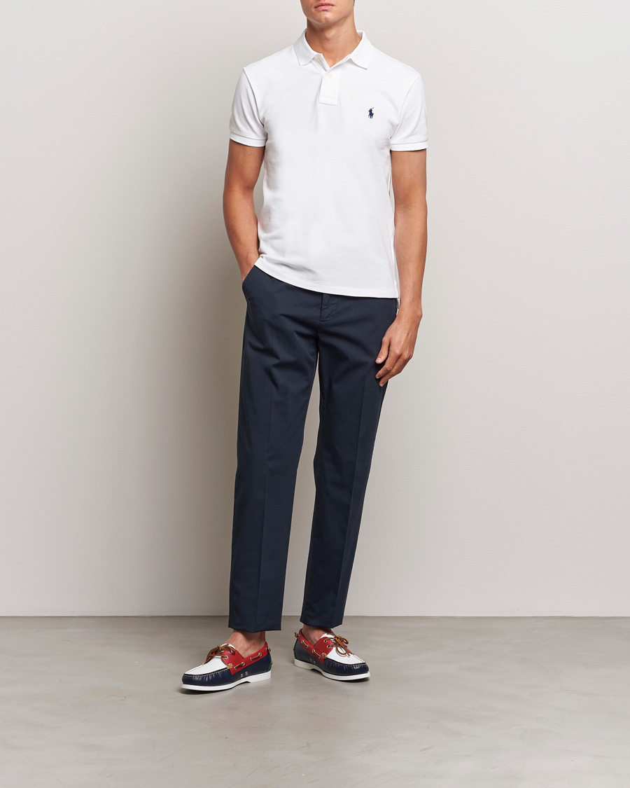 Herre | Polotrøjer | Polo Ralph Lauren | Slim Fit Polo White