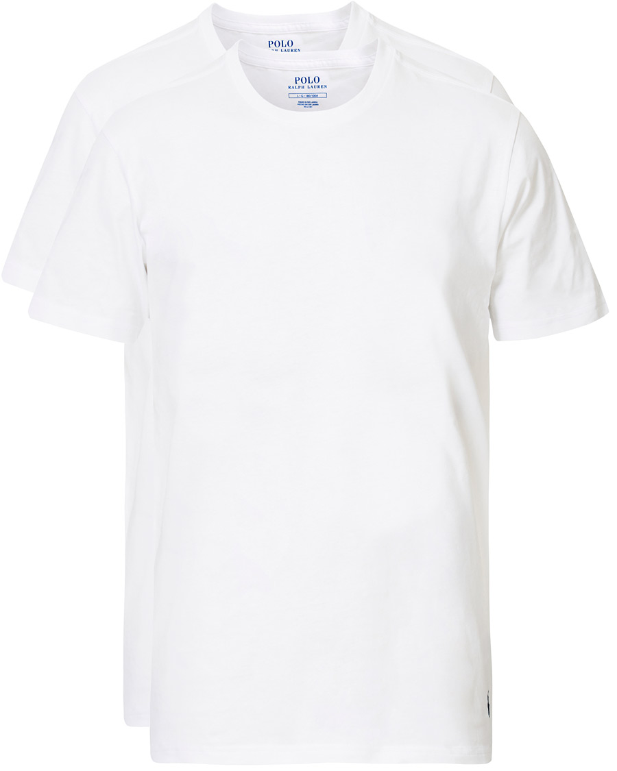 Herre | T-Shirts | Polo Ralph Lauren | 2-Pack T-Shirt Crew Neck White