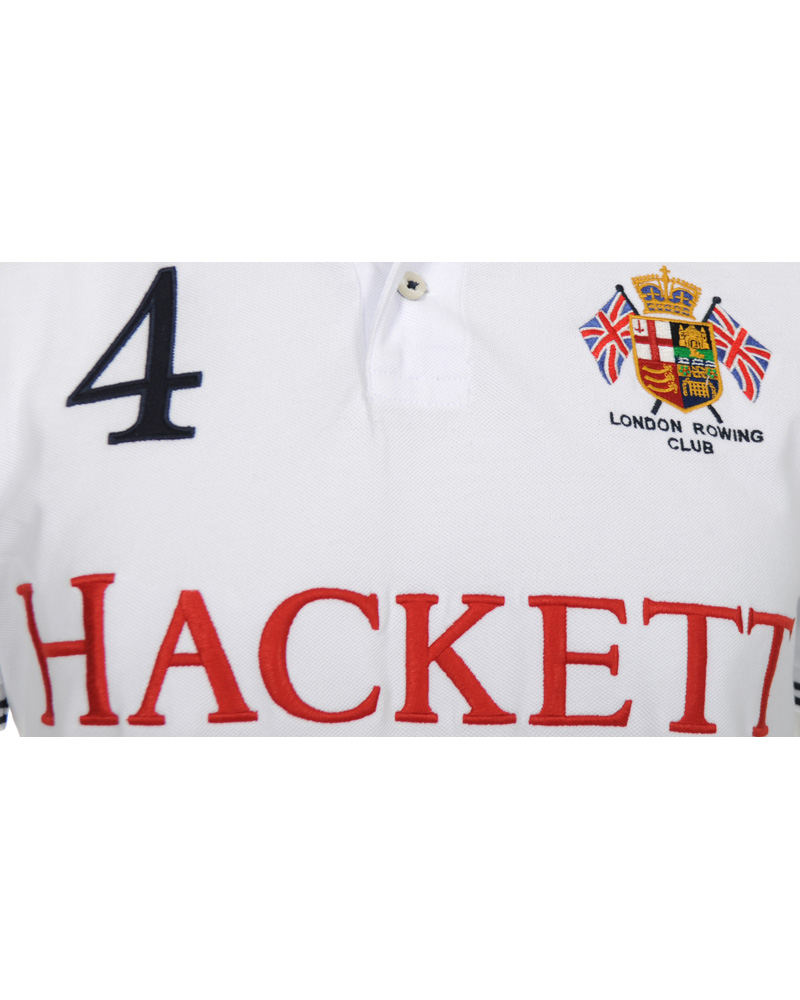 Herre | Polotrøjer | Hackett | London Rowing Club Polo Piké White