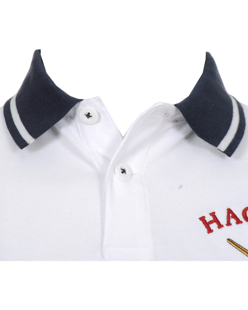 Herre | Polotrøjer | Hackett | Army Polo Team Diamond Piké White/Red