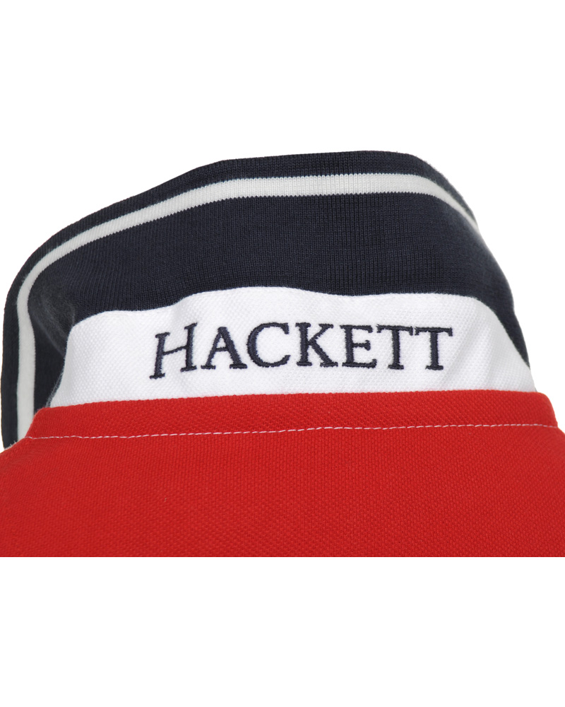 Herre | Polotrøjer | Hackett | Army Polo Team Diamond Piké White/Red