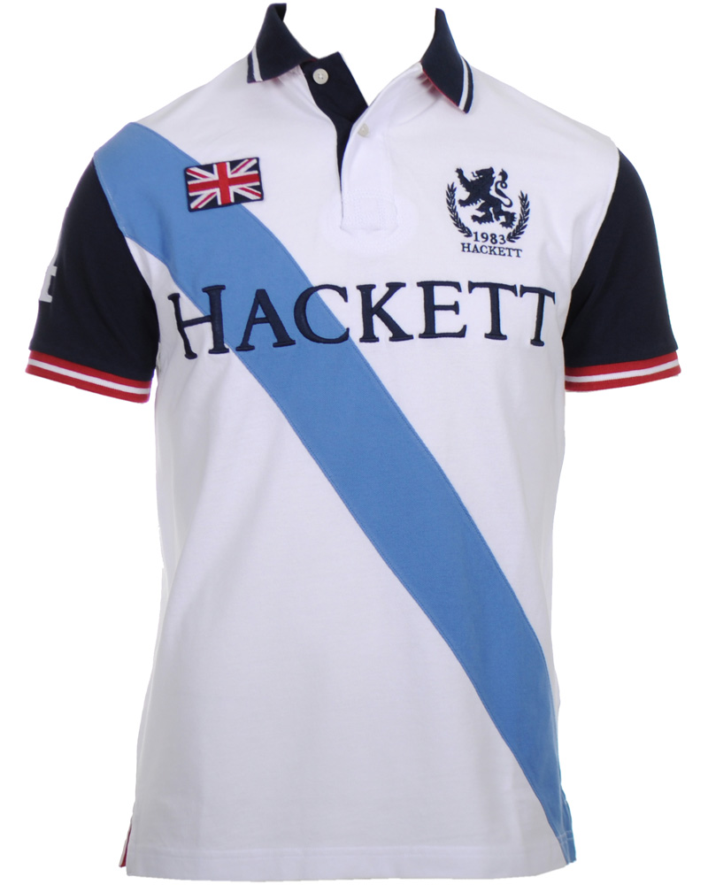 Herre | Polotrøjer | Hackett | Sash Polo Piké White