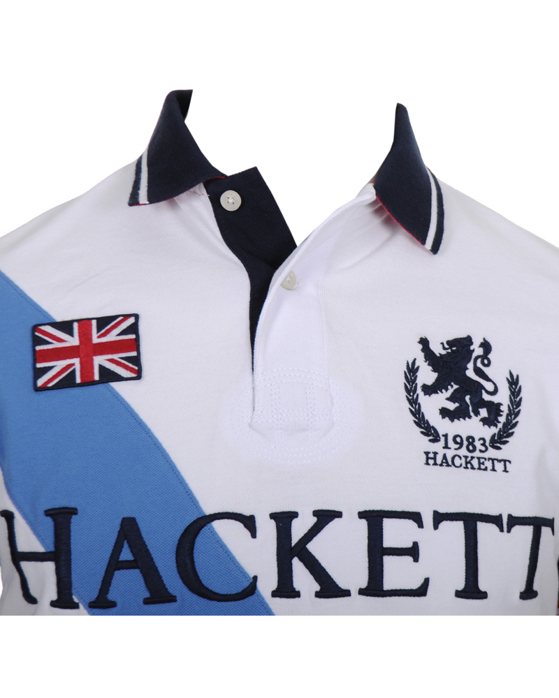 Herre | Polotrøjer | Hackett | Sash Polo Piké White