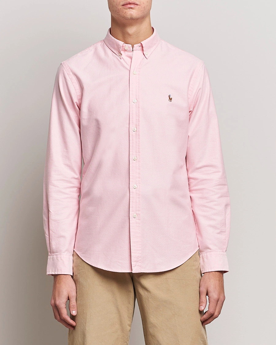 Herre |  | Polo Ralph Lauren | Slim Fit Shirt Oxford Pink