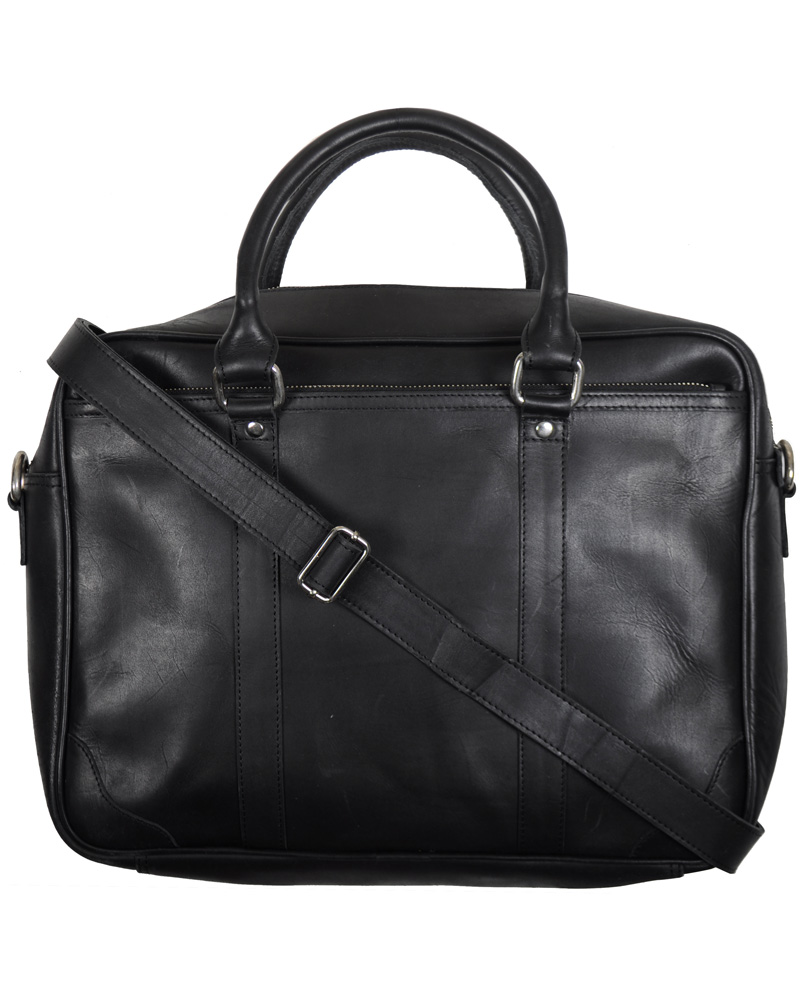 Herre | Sandqvist Arvid Laptop Bag 15'' Leather Black | Sandqvist | Arvid Laptop Bag 15'' Leather Black