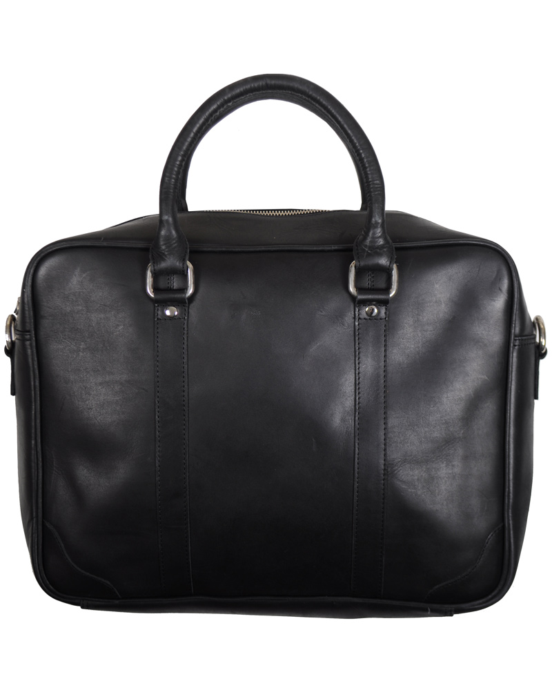 Herre | Sandqvist Arvid Laptop Bag 15'' Leather Black | Sandqvist | Arvid Laptop Bag 15'' Leather Black