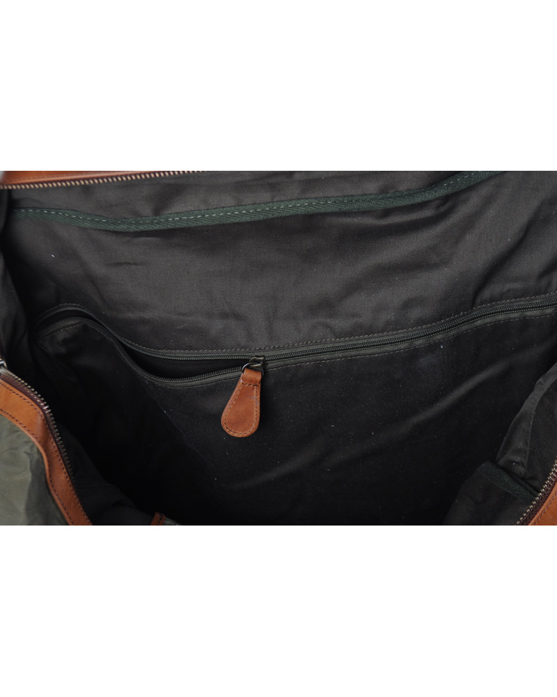 Herre | NN07 Lanciano Weekend Bag Canvas Green | NN07 | Lanciano Weekend Bag Canvas Green