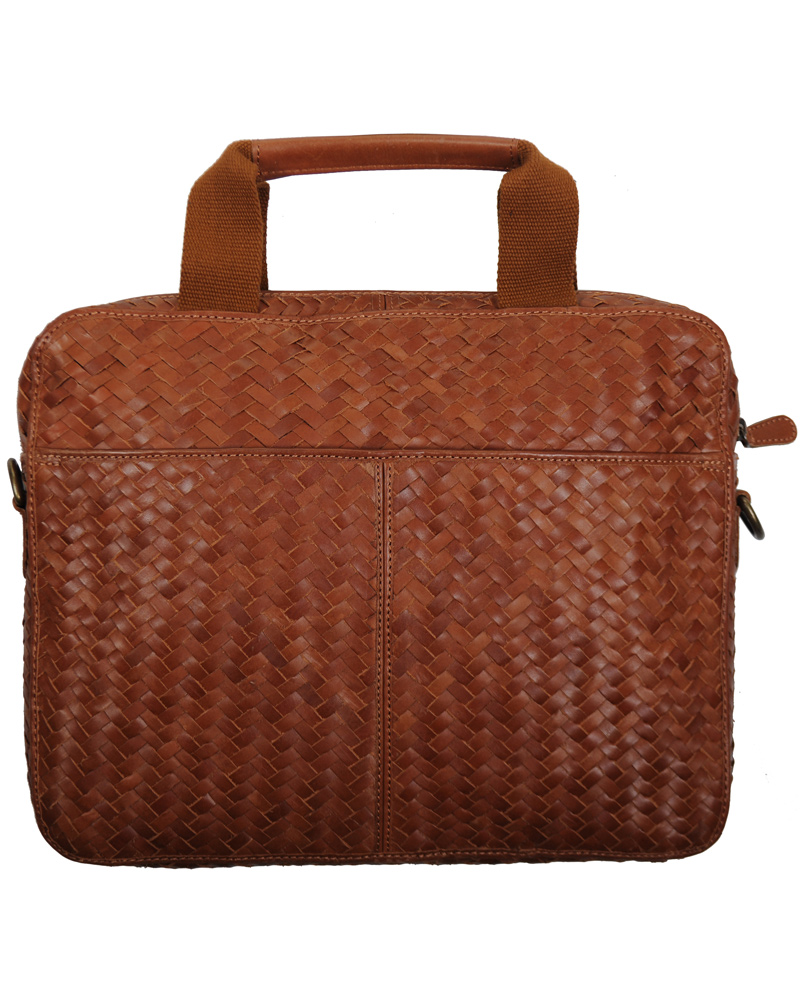 Herre | NN07 Pachino Computer Bag Leather Brown | NN07 | Pachino Computer Bag Leather Brown