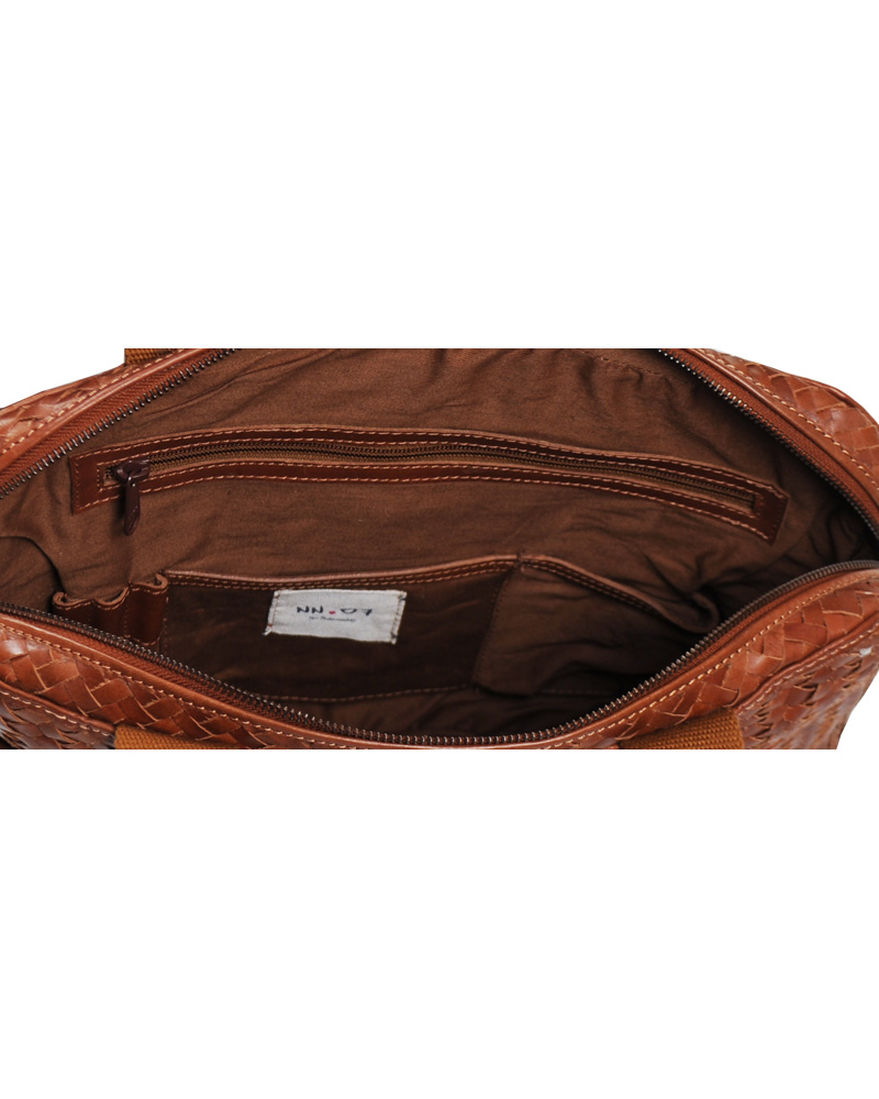 Herre | NN07 Pachino Computer Bag Leather Brown | NN07 | Pachino Computer Bag Leather Brown