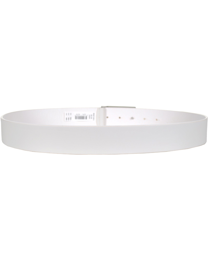 Herre | Tiger of Sweden Leather Logo Belt White | Tiger of Sweden | Leather Logo Belt White
