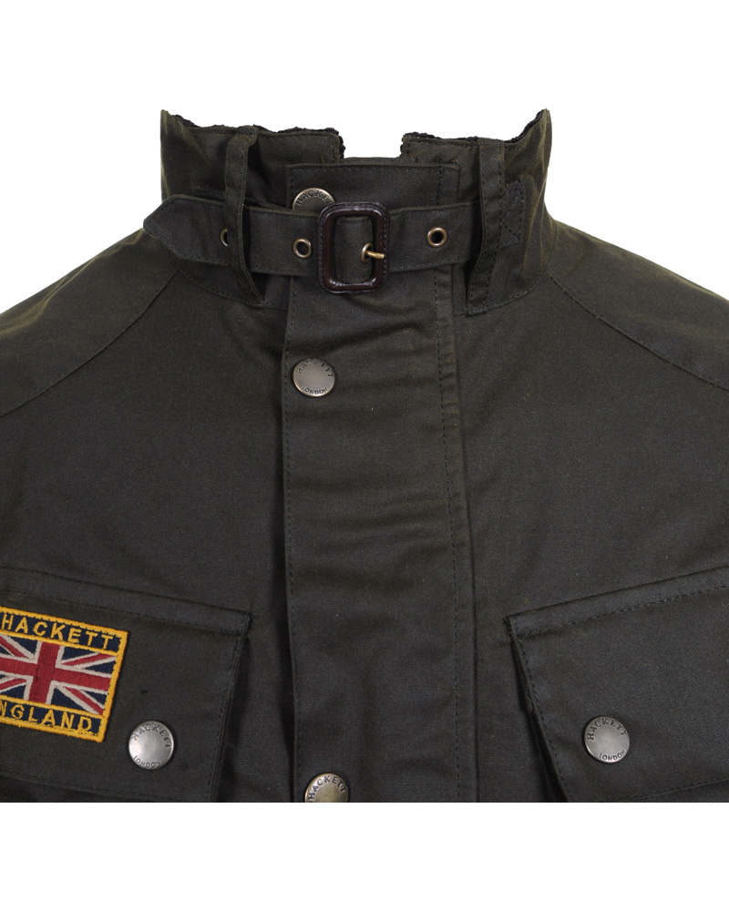 Herre | Jakker | Hackett | Wax Rally Olive