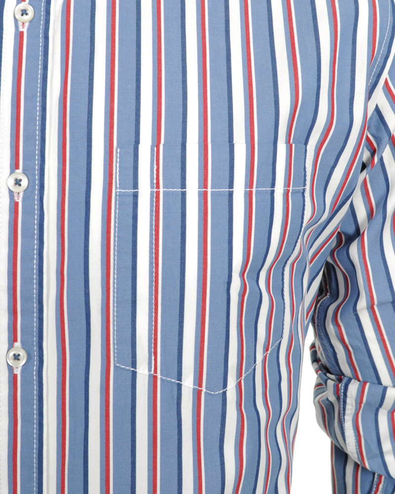 Herre | Skjorter | Tommy Hilfiger | Kos Stripe Shirt Vintage Fit Blue