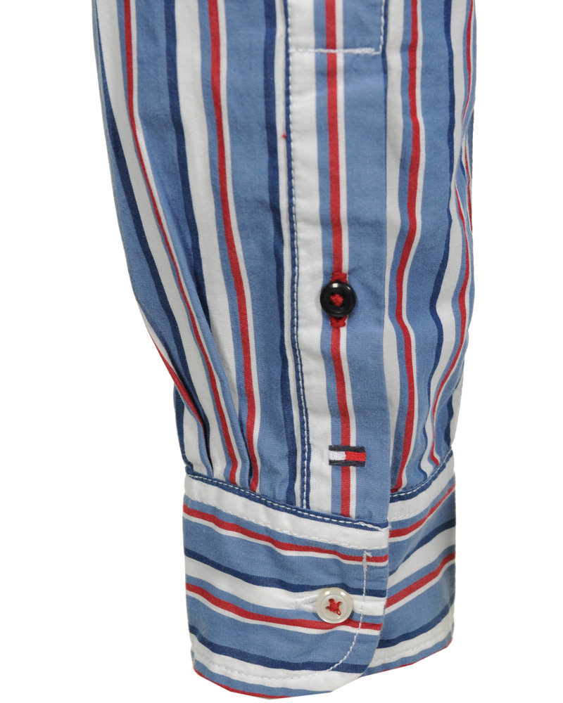 Herre | Skjorter | Tommy Hilfiger | Kos Stripe Shirt Vintage Fit Blue