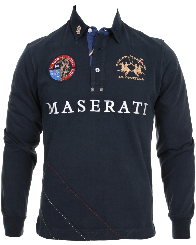 Herre | Trøjer | La Martina | Maserati Polo Rugby Navy