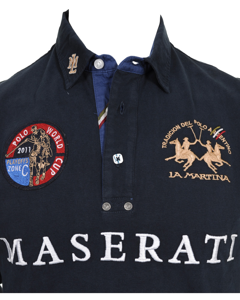 Herre | Trøjer | La Martina | Maserati Polo Rugby Navy
