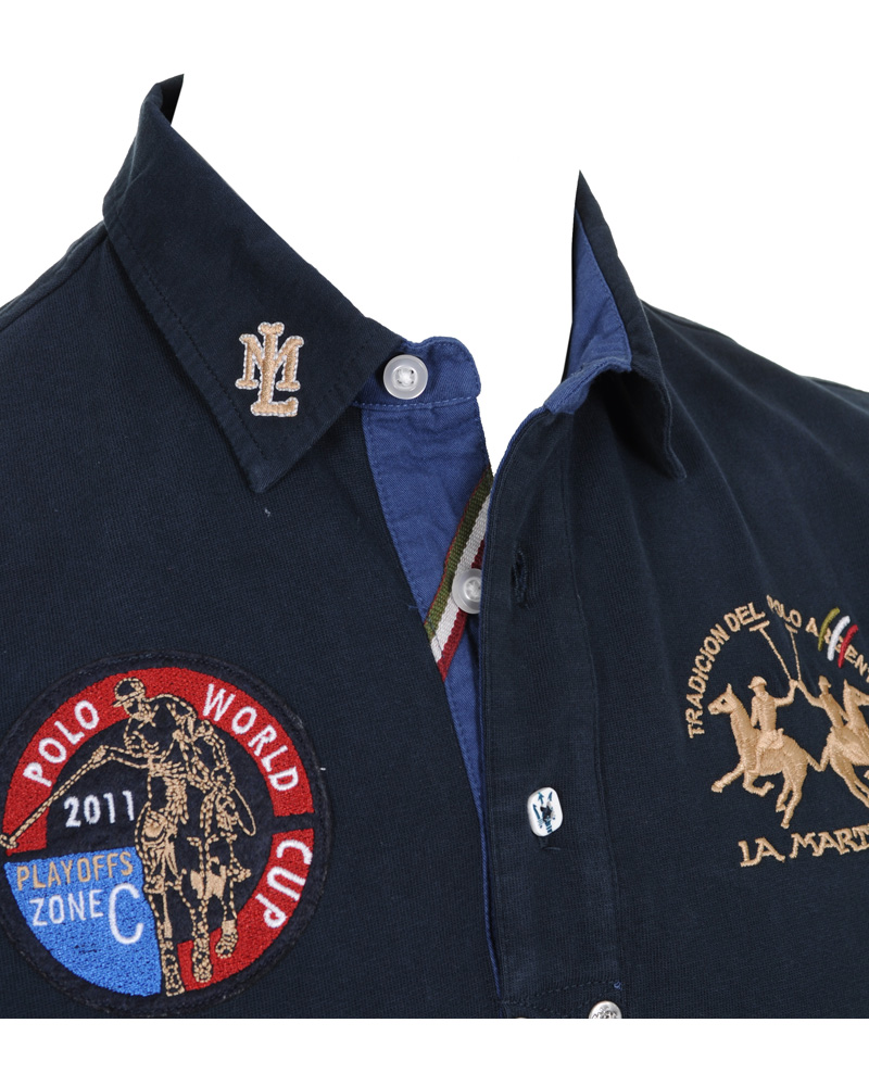 Herre | Trøjer | La Martina | Maserati Polo Rugby Navy
