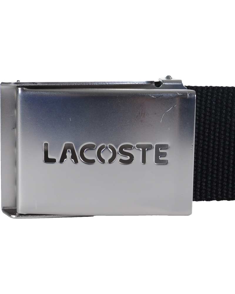 Herre | Lacoste Textile Belt Black | Lacoste | Textile Belt Black