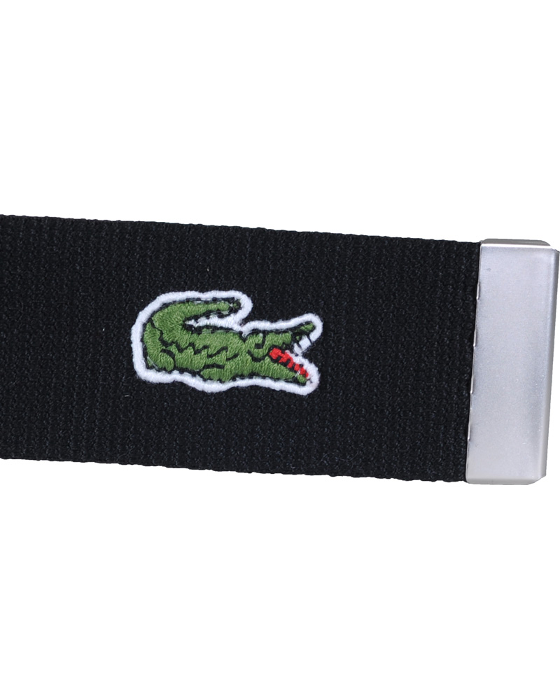 Herre | Lacoste Textile Belt Black | Lacoste | Textile Belt Black