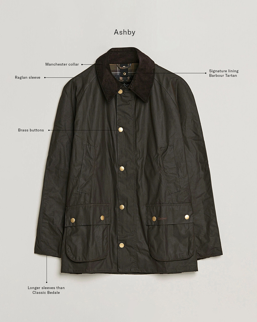Herre | Jakker | Barbour Lifestyle | Ashby Wax Jacket Olive