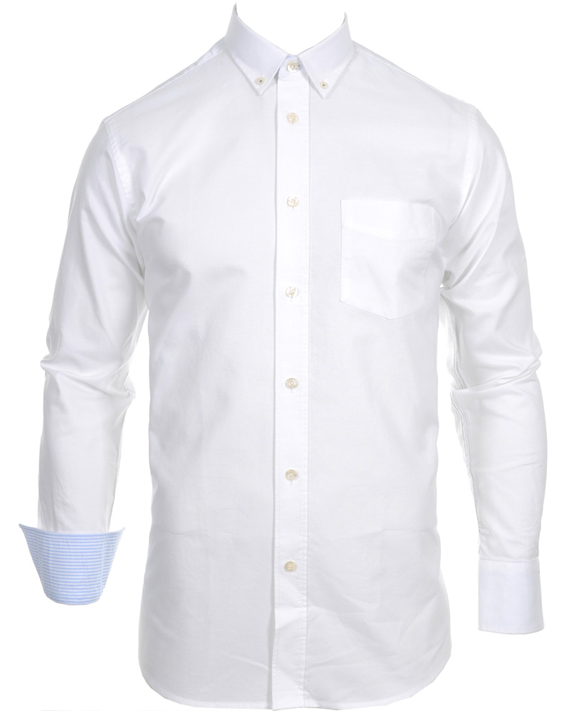 Herre | Skjorter | Henri-Lloyd | Henri Lloyd Oxford Fitted Shirt Optical White