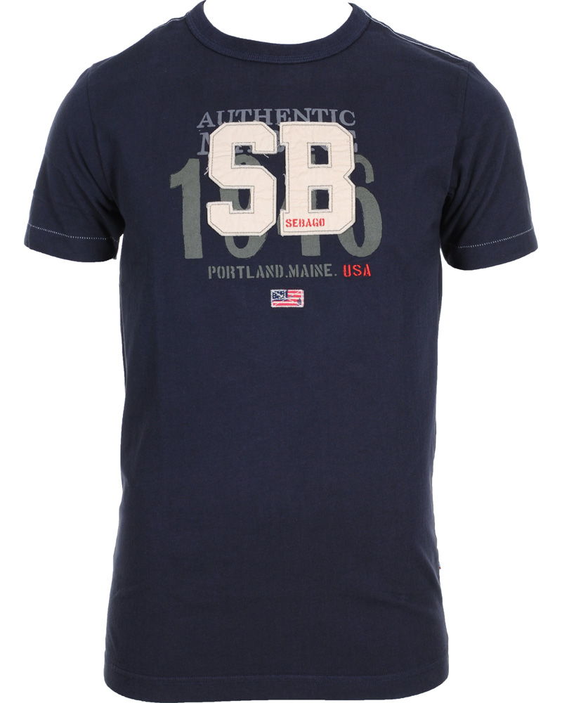 Herre | T-Shirts | Sebago | Rye T-Shirt Navy