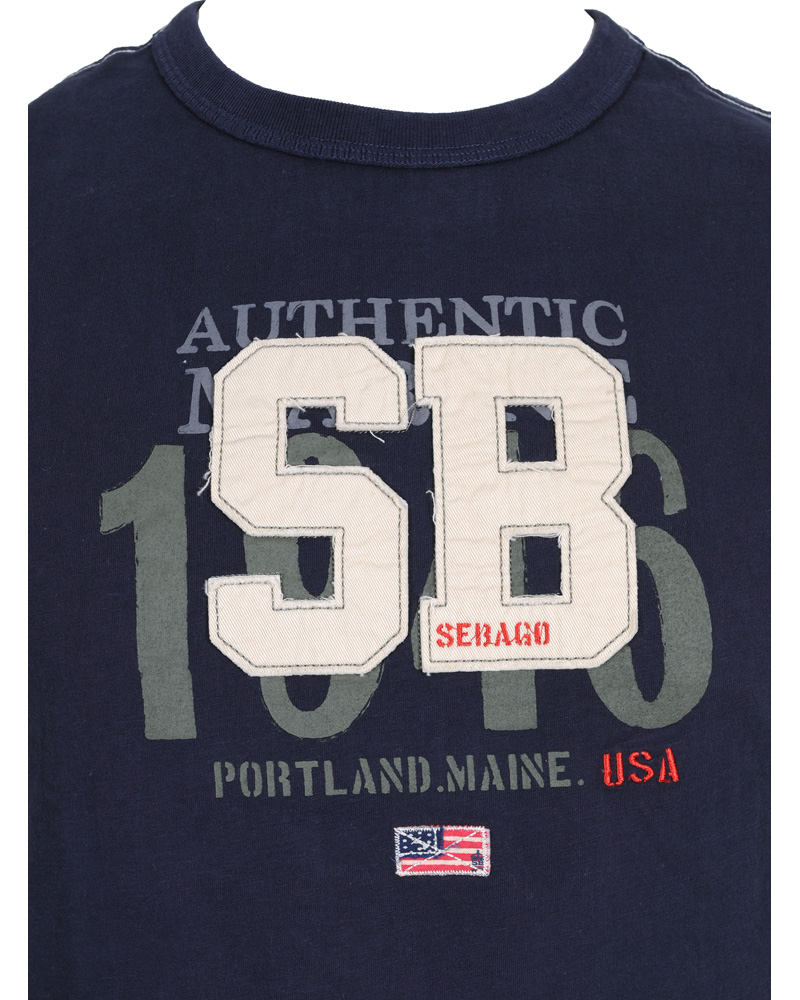 Herre | T-Shirts | Sebago | Rye T-Shirt Navy