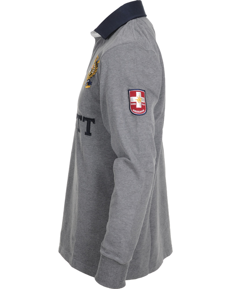Herre | Trøjer | Hackett | Snow Polo Rugby Grey