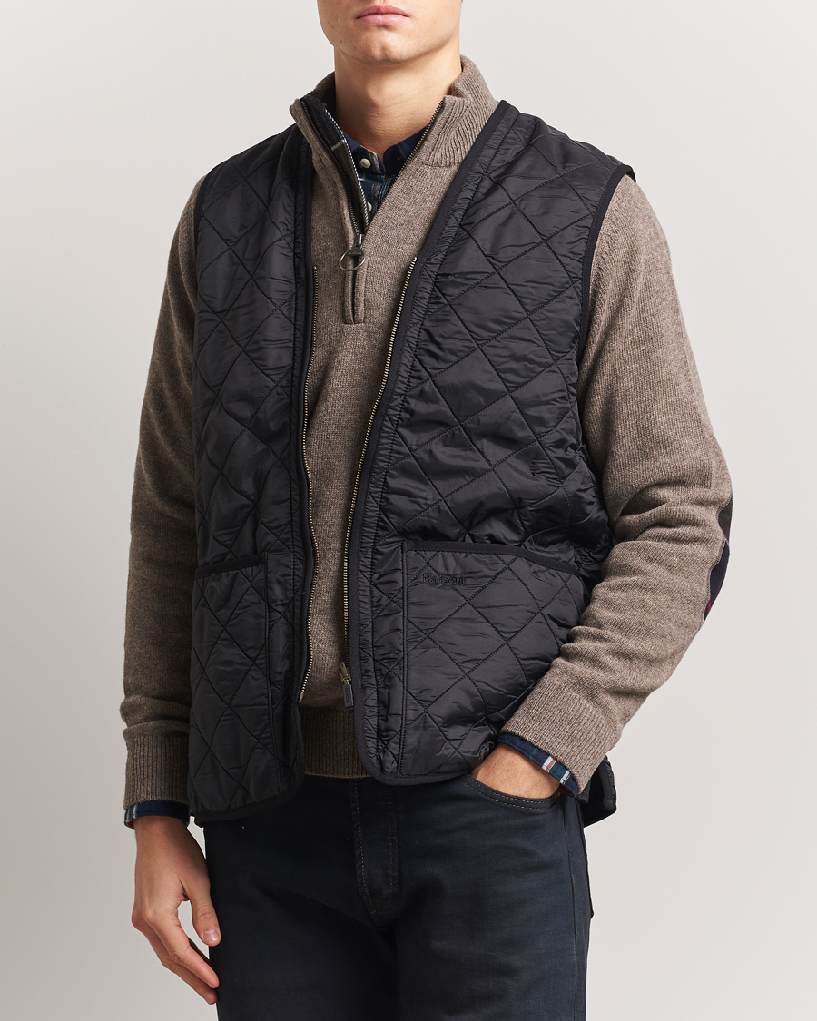 Herr | Jackor | Barbour Lifestyle | Quilt Waistcoat/Zip-In Liner Black