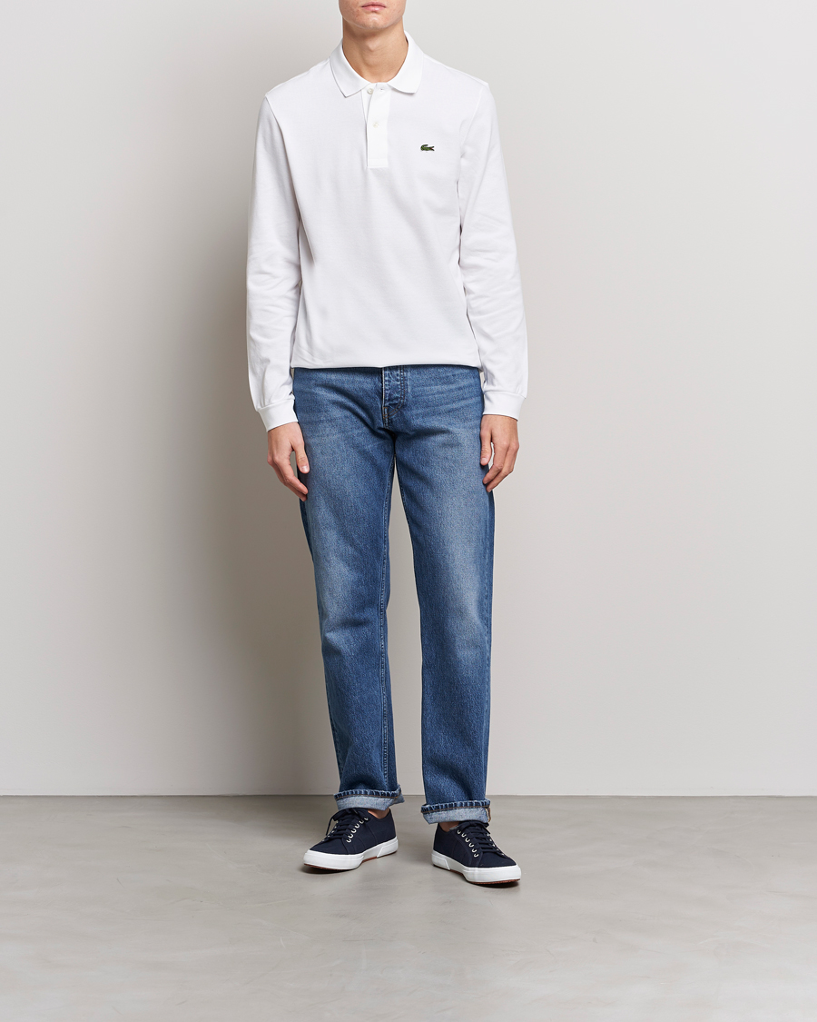 Herre | Polotrøjer | Lacoste | Original Long Sleeve Polo Piké White