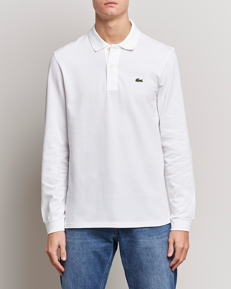 Herre | Polotrøjer | Lacoste | Long Sleeve Piké White