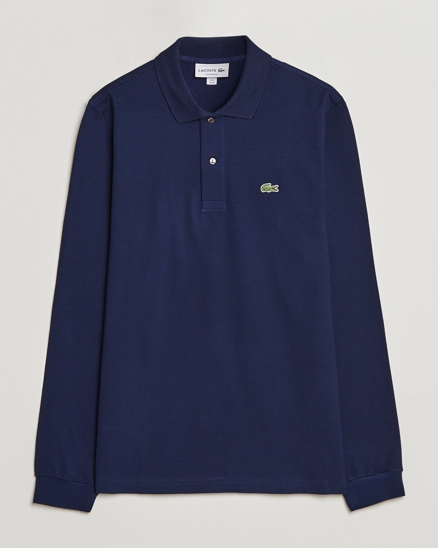 Herre | Polotrøjer | Lacoste | Original Long Sleeve Polo Piké Navy Blue