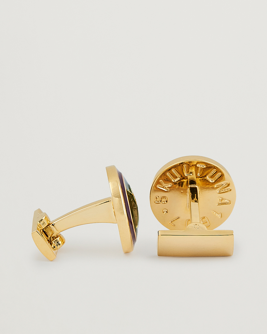 Herr |  | Skultuna | Cuff Links Golf Gold/Green