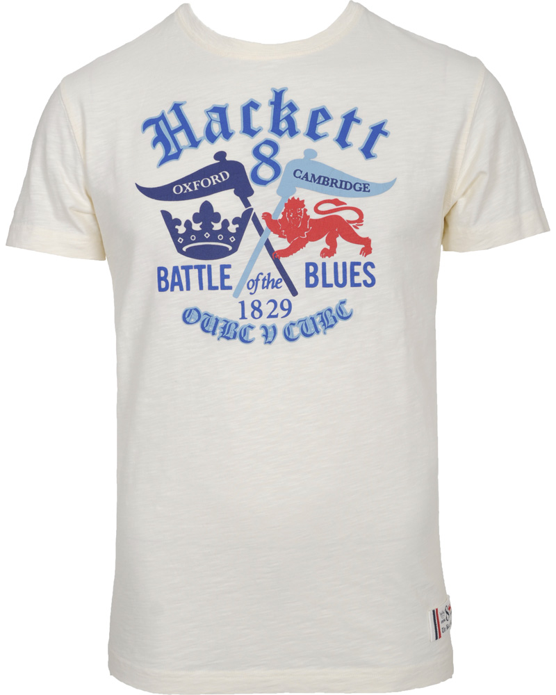 Herre | T-Shirts | Hackett | Logo Tee Off White