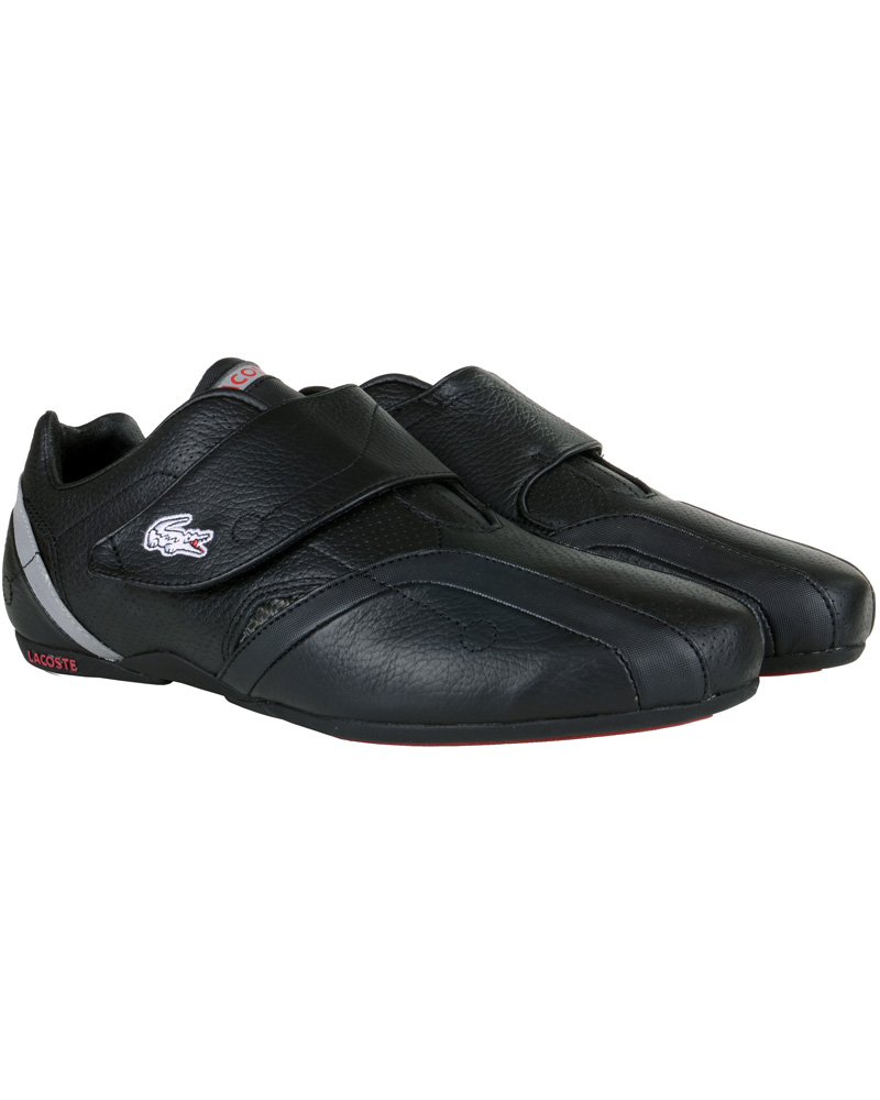 Herre | Lacoste Protect Pit Sneaker Black Red | Lacoste | Protect Pit Sneaker Black Red