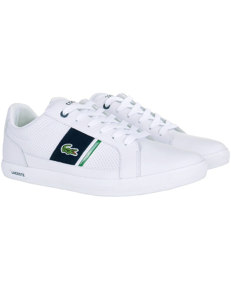 Herre | Lacoste Europa Cre Sneaker White Dark Blue | Lacoste | Europa Cre Sneaker White Dark Blue