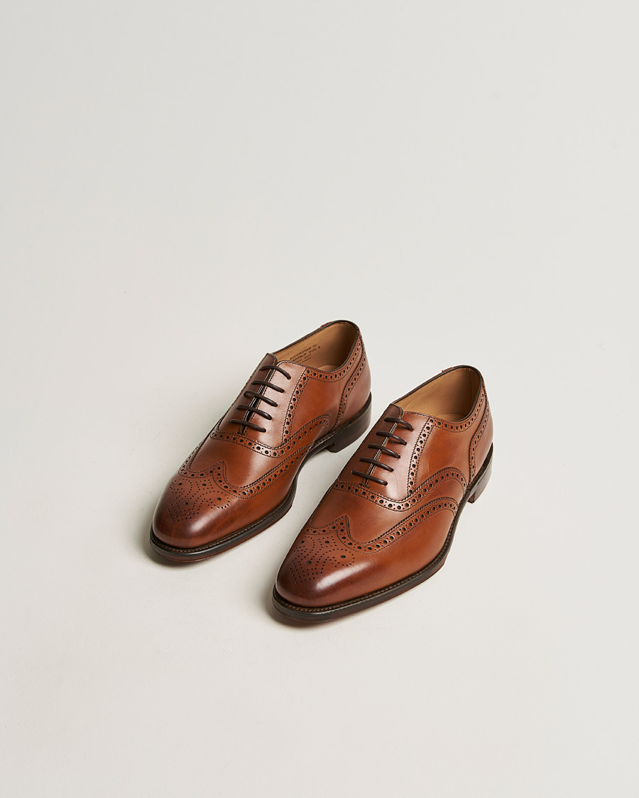 Herre | Håndlavet sko - Skoblokskampagne | Loake 1880 | Buckingham Brogue Brown Burnished Calf