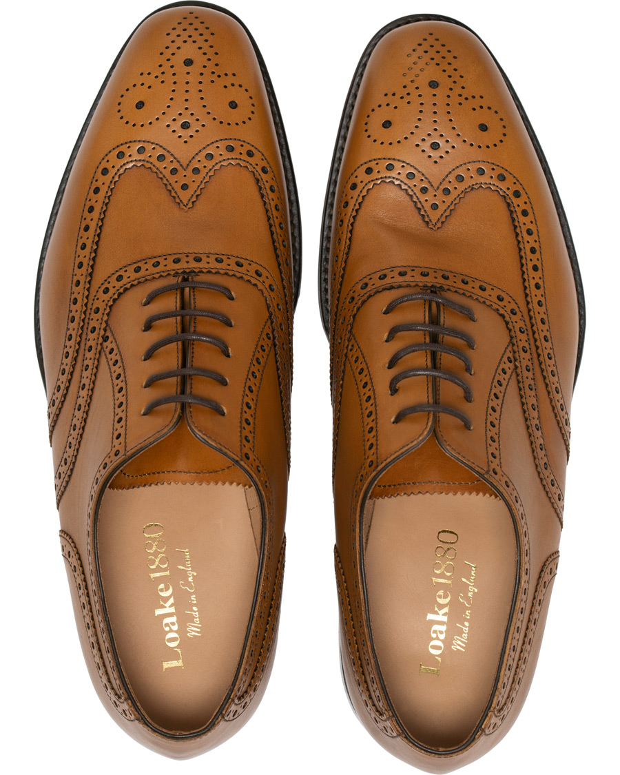Herre | Loake 1880 Buckingham Brogue Tan Burnished Calf | Loake 1880 | Buckingham Brogue Tan Burnished Calf