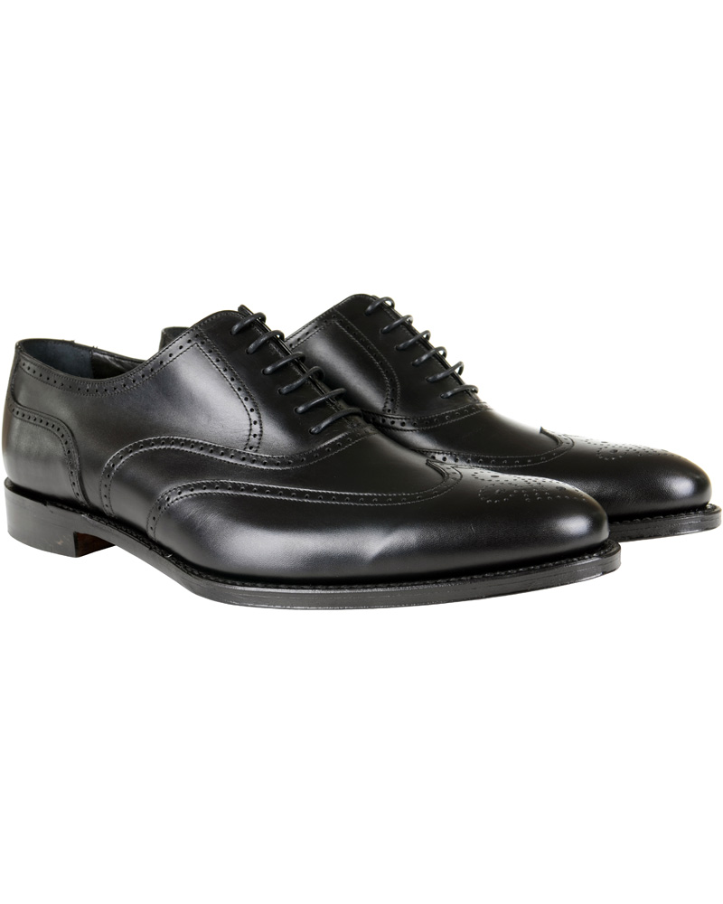 Herre | Loake 1880 Savoy Brogue Black Calf | Loake 1880 | Savoy Brogue Black Calf