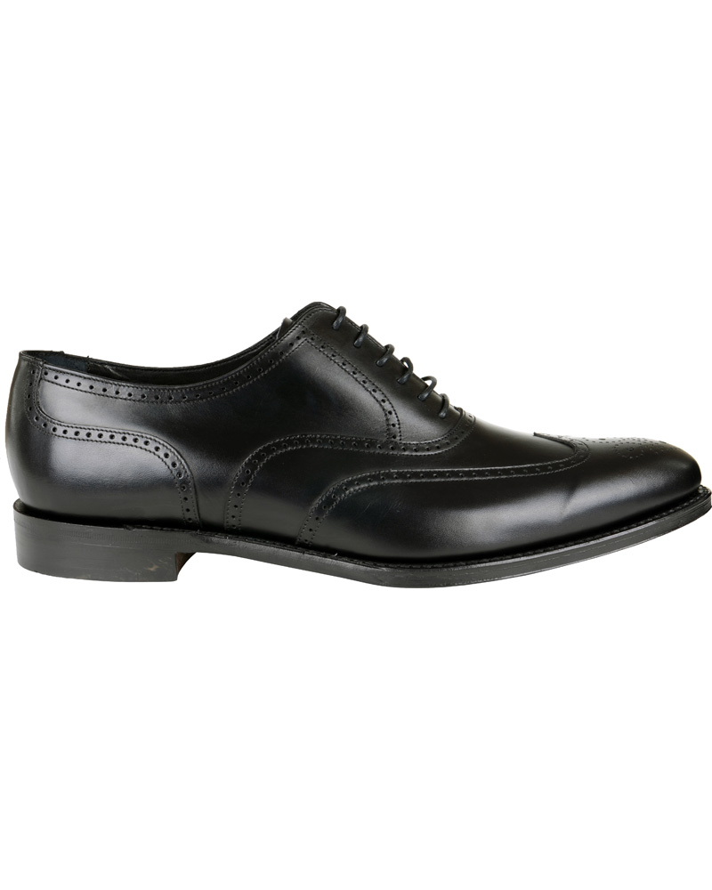 Herre | Loake 1880 Savoy Brogue Black Calf | Loake 1880 | Savoy Brogue Black Calf