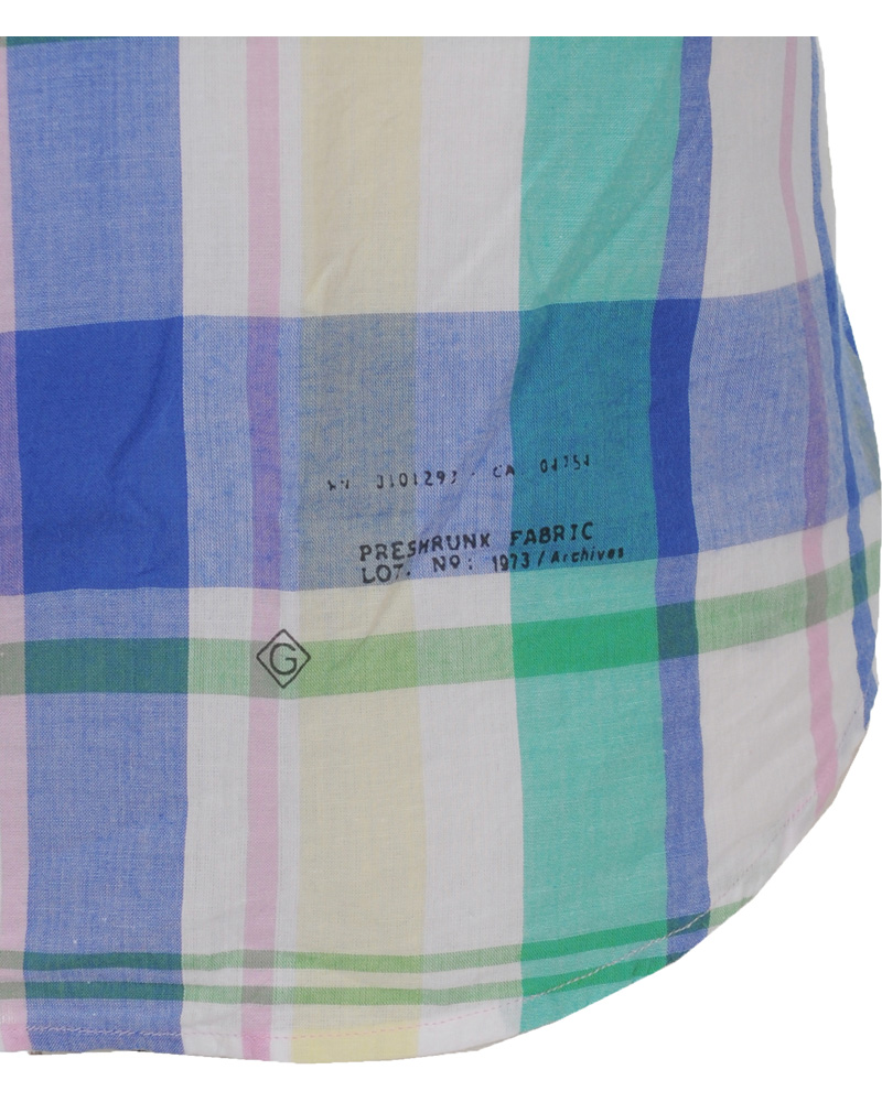 Herre | Skjorter | GANT Rugger | Handloom Madras Shirt Bluebell