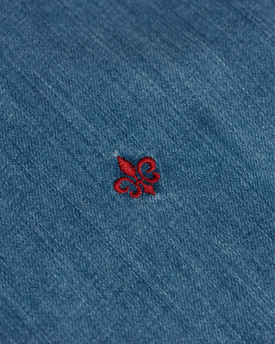 Herre | Skjorter | Morris | Cary Grant Denim Shirt Light Blue
