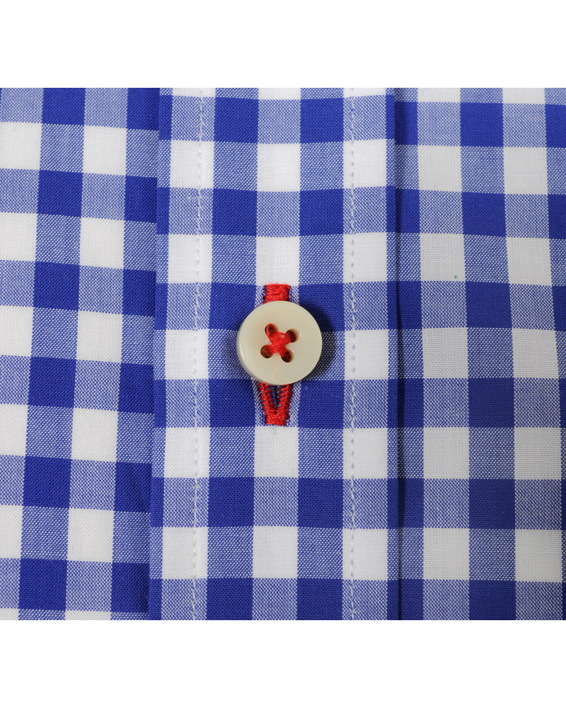 Herre | Skjorter | Stenströms | Skjorta Slimline Poplin Check Blue